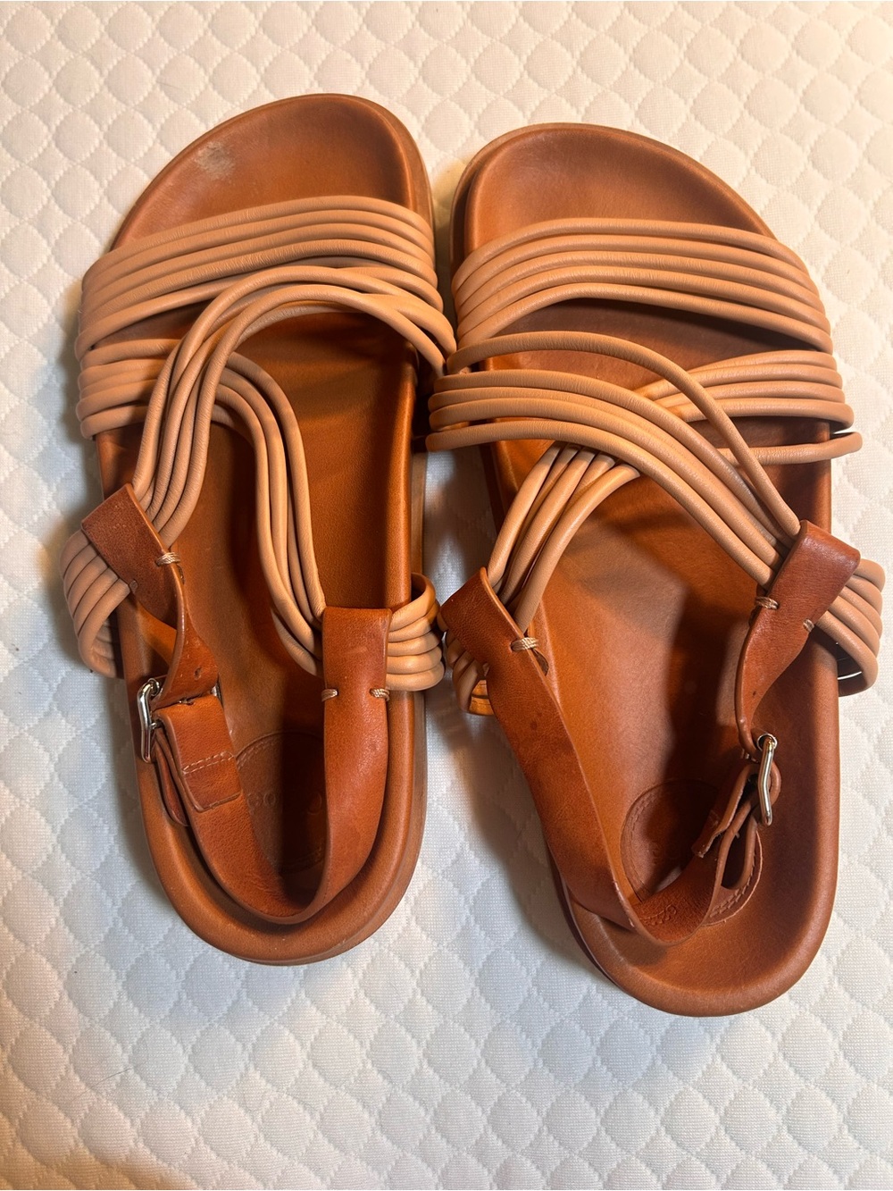Chloe Kacey Sandals Camel Color